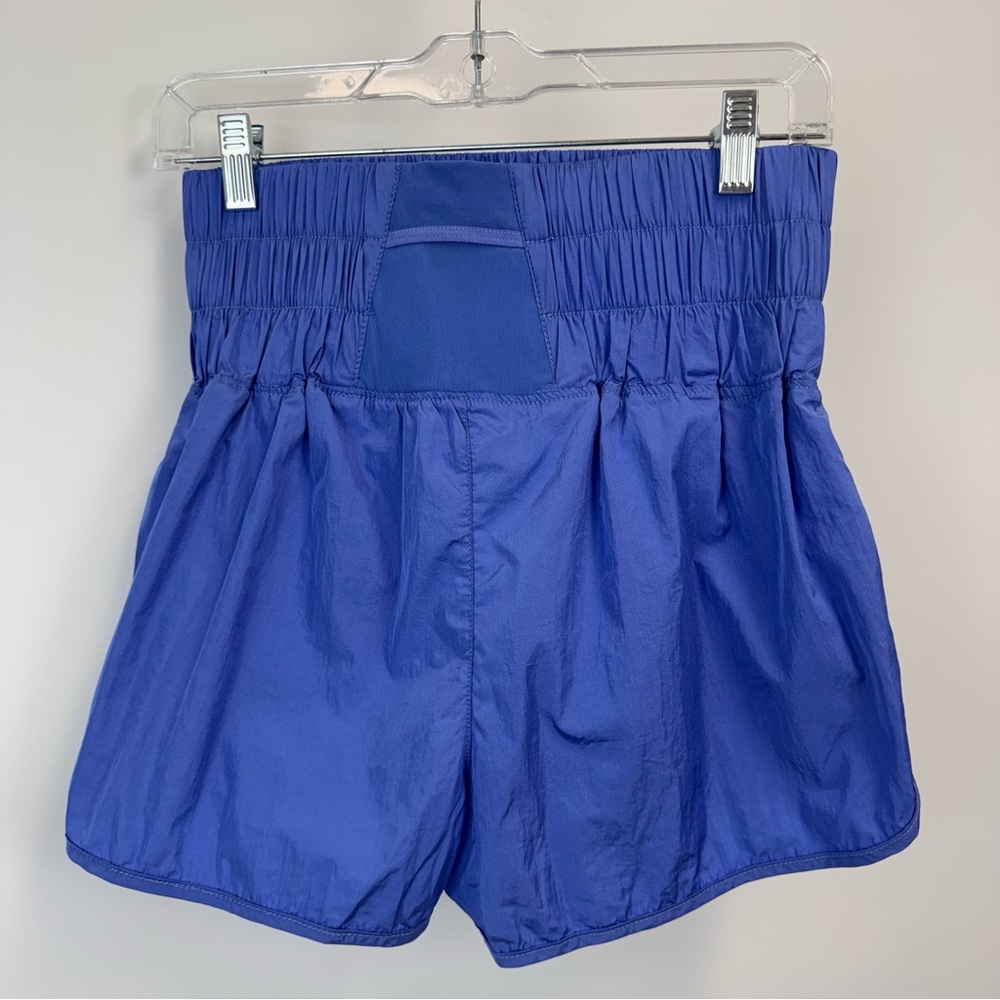 Free People Movement The Way Home Shorts Blue High Waist Lined Women's Size M - Picture 11 of 12